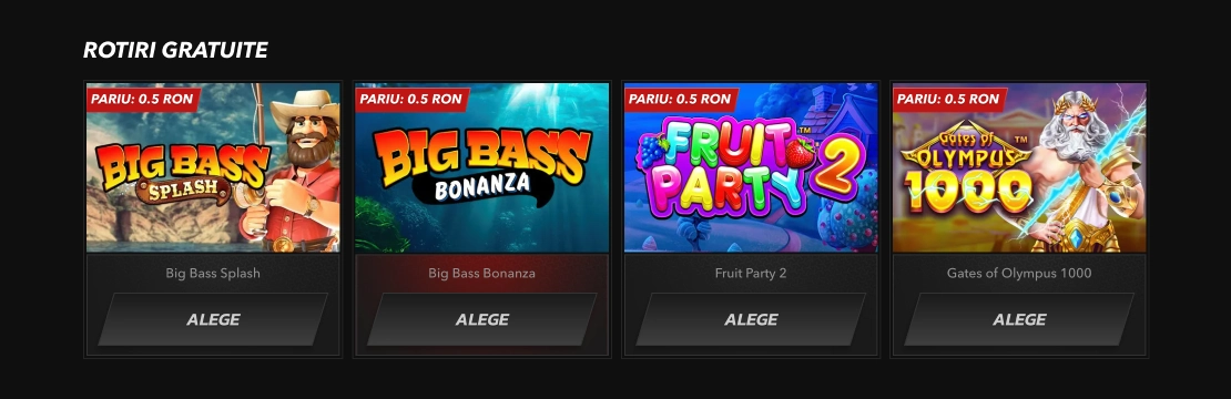 Topbet freespins games
